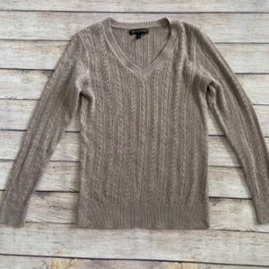 Women's Banana Republic Taupe / Beige Metallic Sweater Size XS